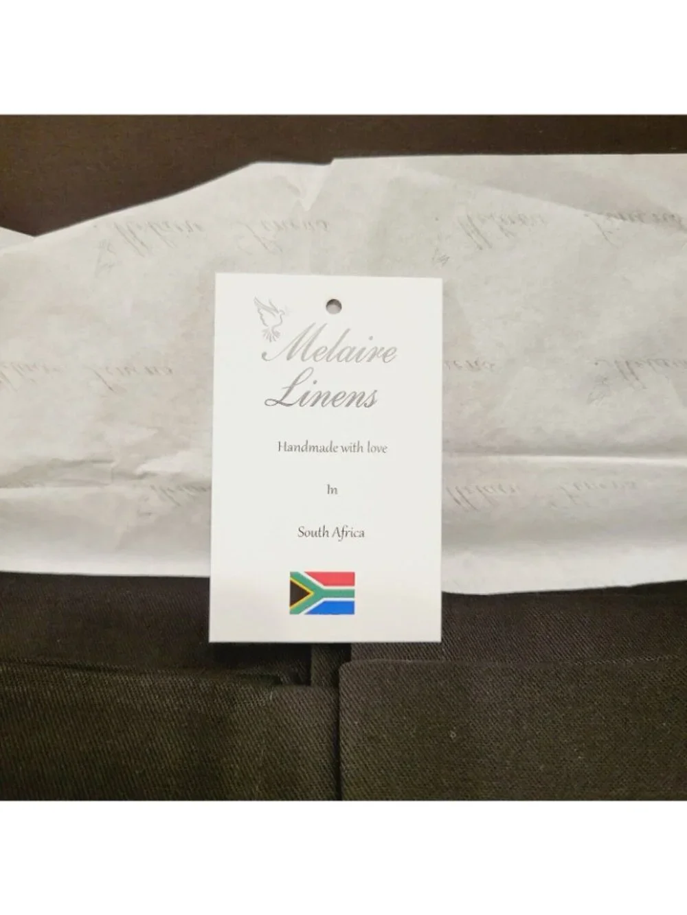 4 Melaire Linens Handmade Napkins Black With Gold Crown Embroidery South Africa